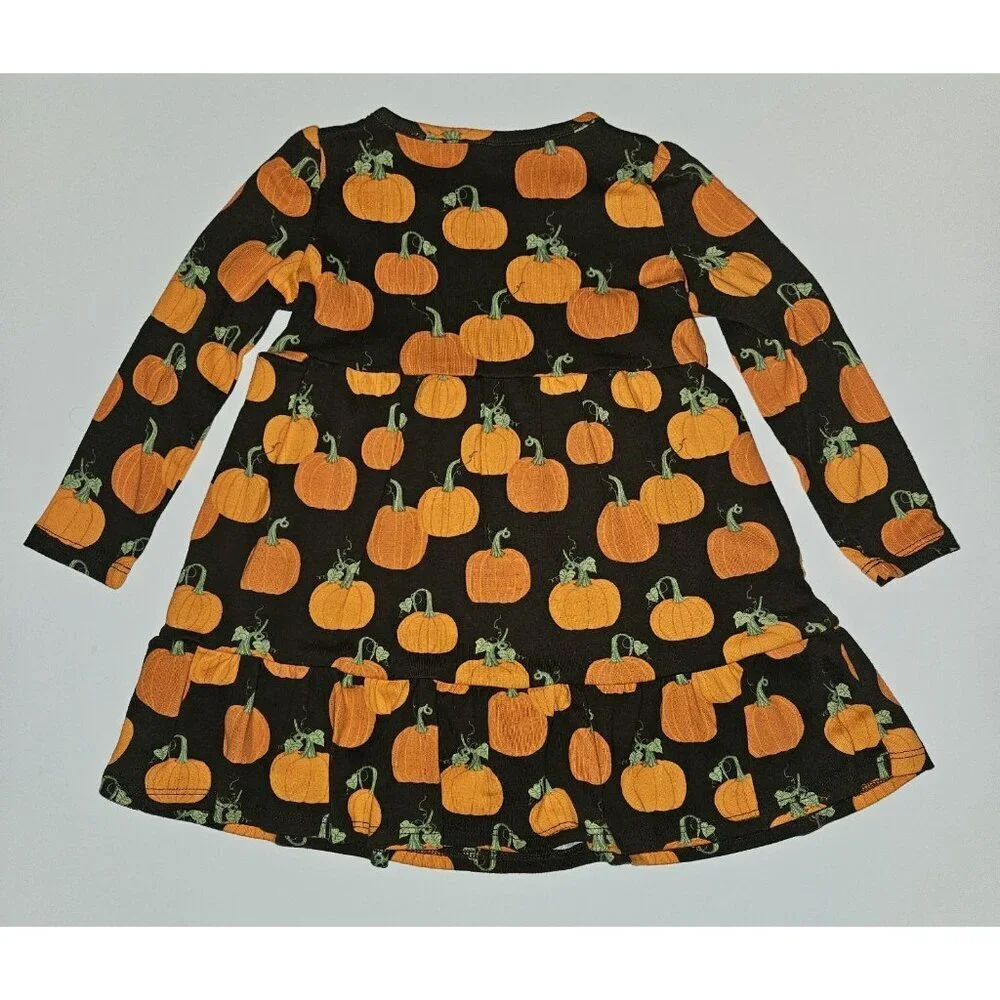 Gymboree Perfect Pumpkin Dress Toddler 2T Brown Orange Halloween Thanksgiving